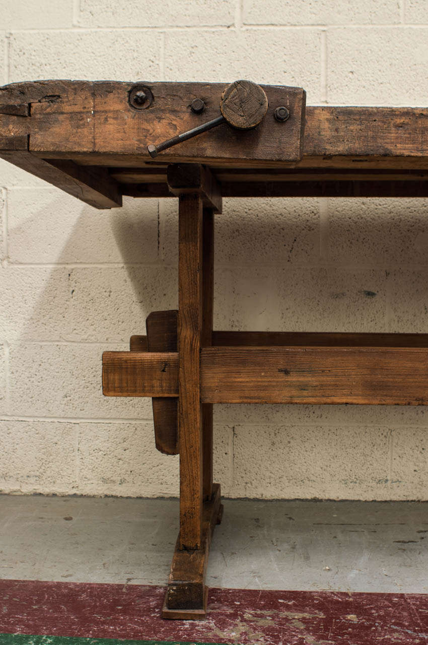 20th Century Oak Carpenter's Workbench
