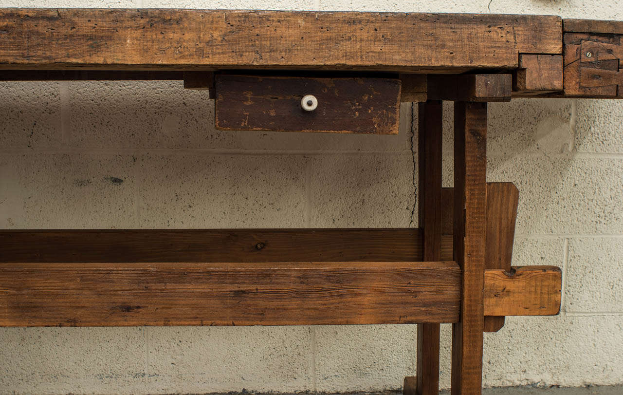 Oak Carpenter's Workbench 1