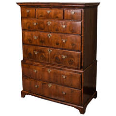 Antique George I Walnut Chest on Chest