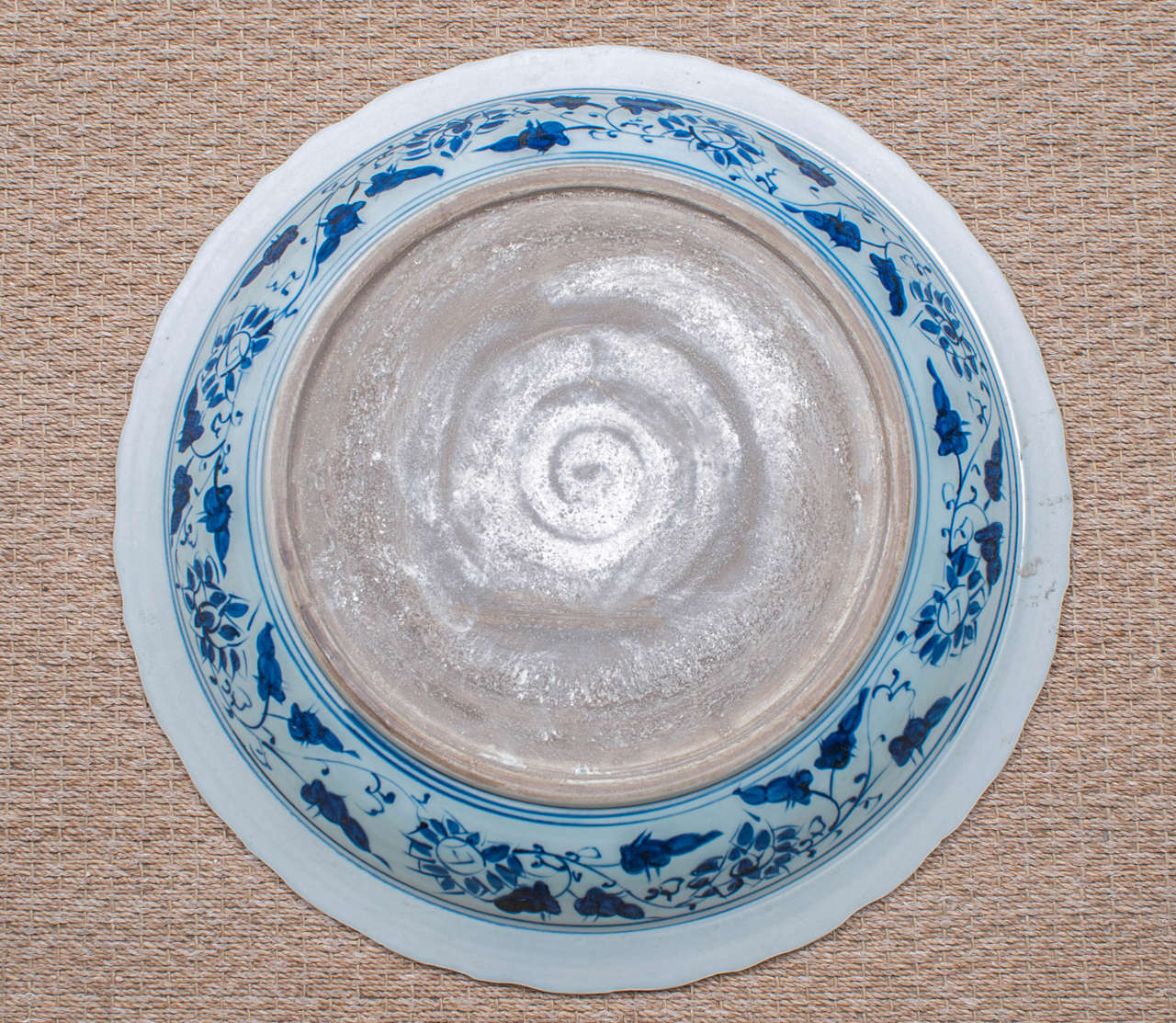 Monumental Blue and White Chinese Porcelain Charger 3