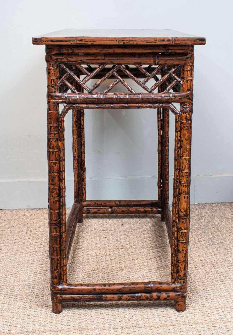 18th Century Bamboo Side Table 1