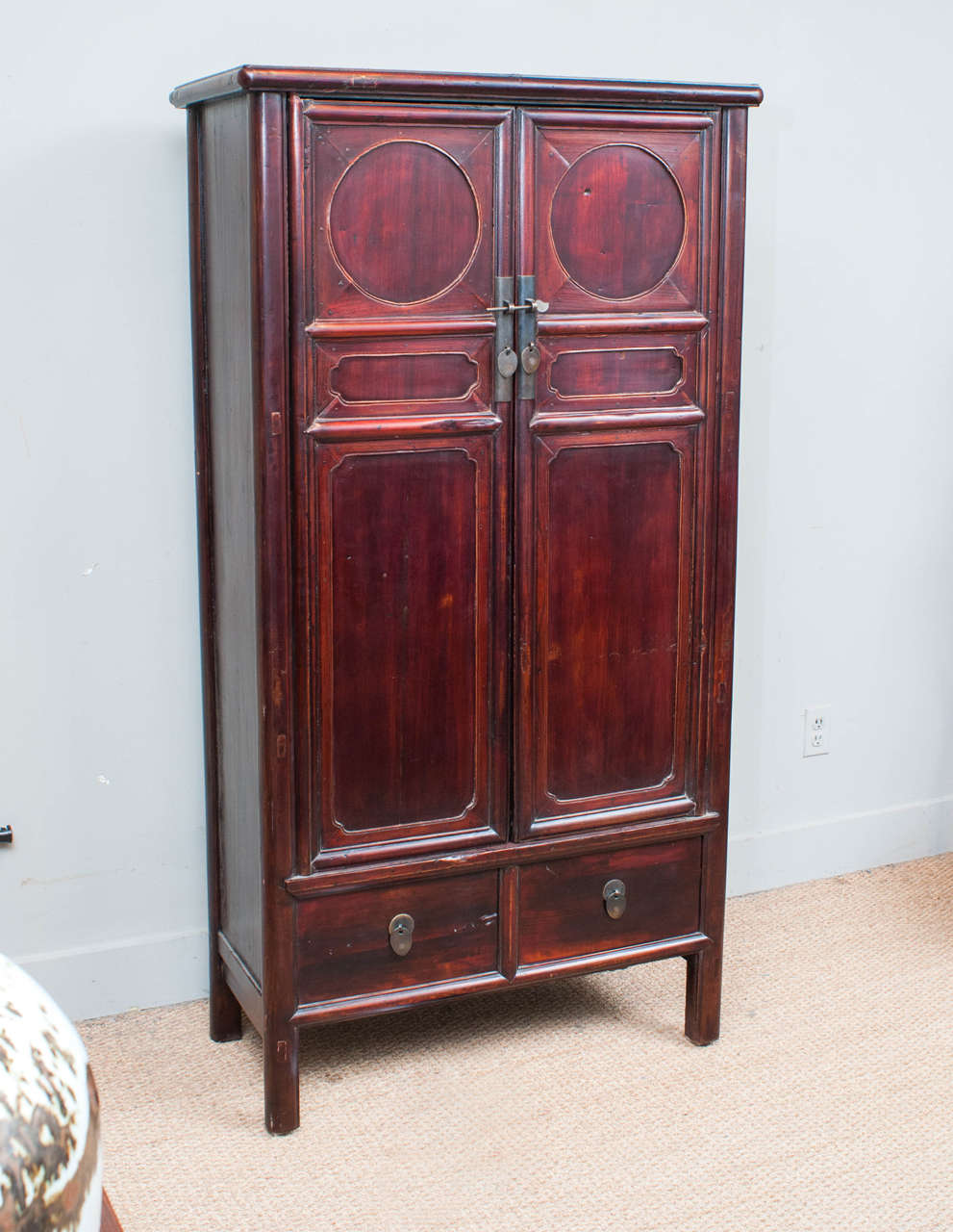 Two-Door Chinese Scholar's Cabinet