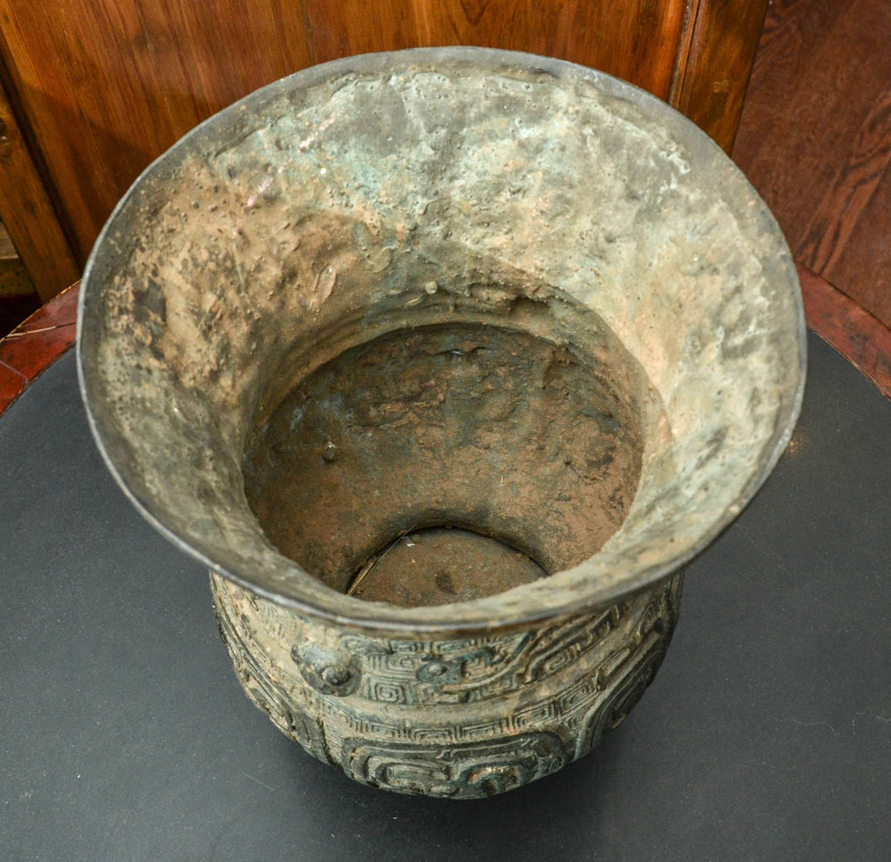 Early 20th Century Turn of the Century Thai Lost Wax Cast Bronze Classically Inspired Urn For Sale