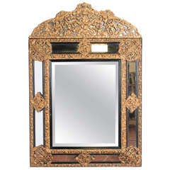 19th Century Dutch Repousse Mirrors