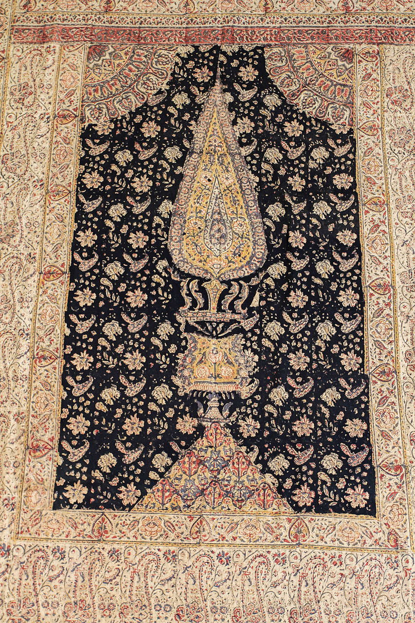 Indian Antique Palampore Textile Made for the Persian Market, circa 1900 For Sale