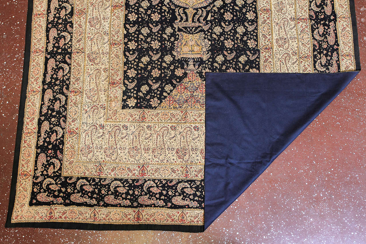 Antique Palampore Textile Made for the Persian Market, circa 1900 In Good Condition For Sale In Dallas, TX