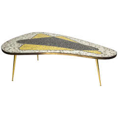 Retro Mosaic Coffee Table, Germany 1950s