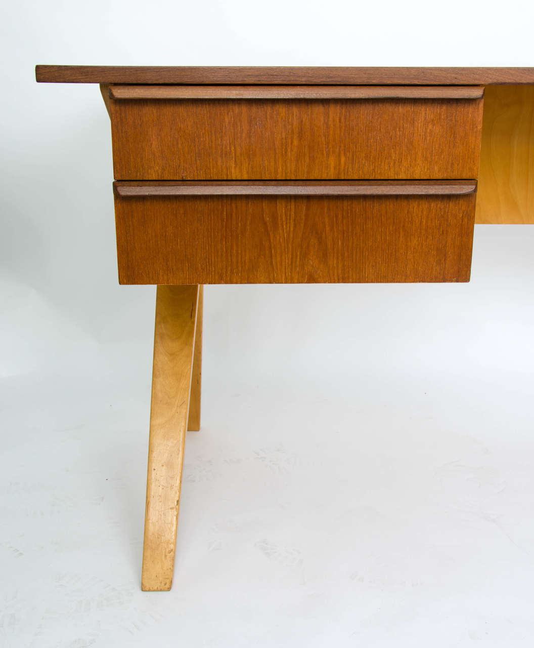 Bentwood Bent Ply Desk by Cees Braakman, Netherlands 1950s