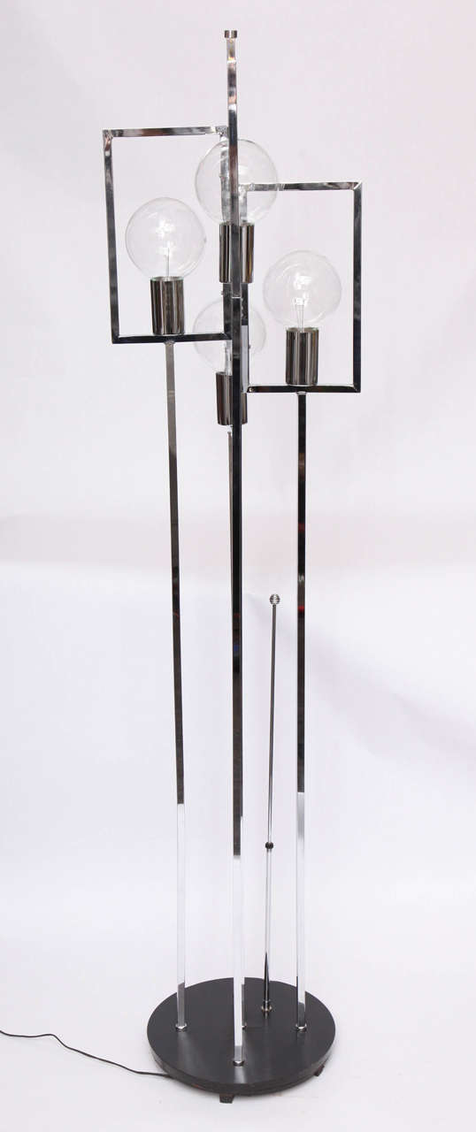 Machine-Made  Reggiani Floor Lamp Mid Century Modern Italian 1960's