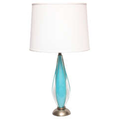 1960s Italian Art Glass Table Lamp by Salviati 7