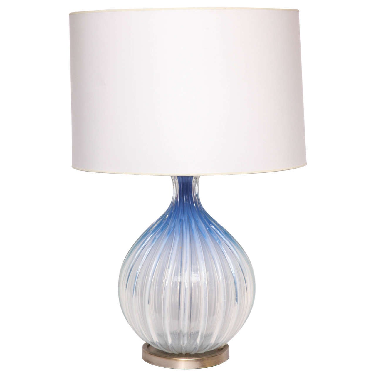  Seguso Table Lamp Murano Art Glass Italy 1950's For Sale