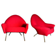 Pair of Motte Armchairs