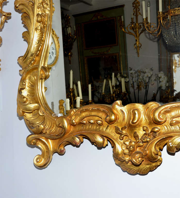 Gilded Wood  Italian Mirror For Sale 4