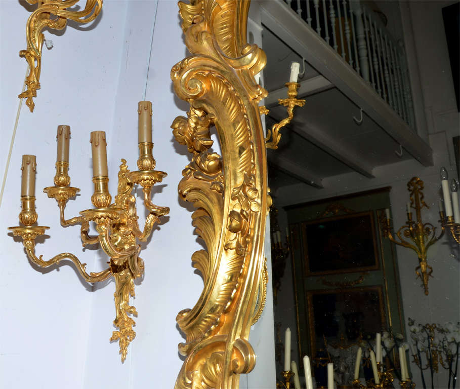 Gilded Wood  Italian Mirror For Sale 5