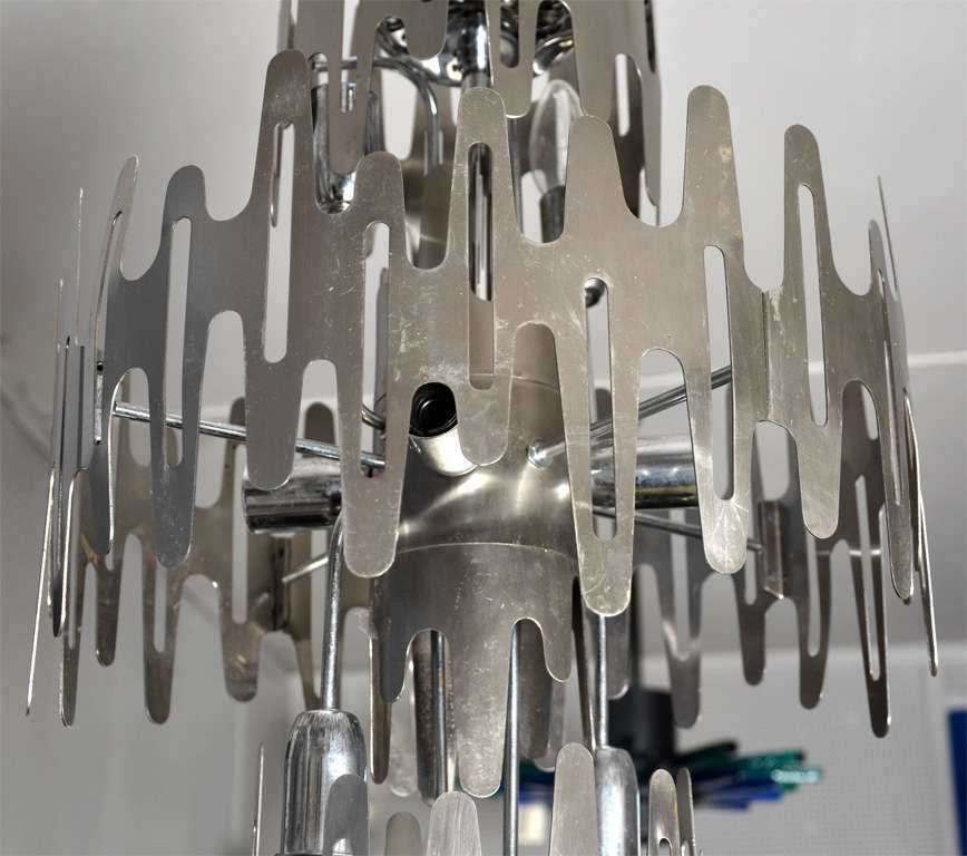 1970s Very Rare and Stylish Chandelier 1