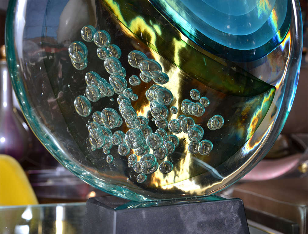 Murano Glass Fantastic Murano glass sculpture by Romano Dona