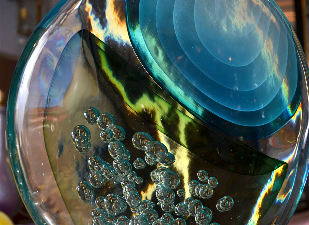 Fantastic Murano glass sculpture by Romano Dona 1