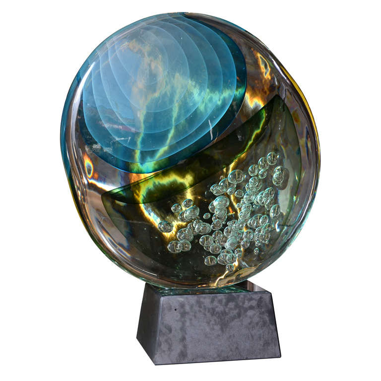 Fantastic Murano glass sculpture by Romano Dona