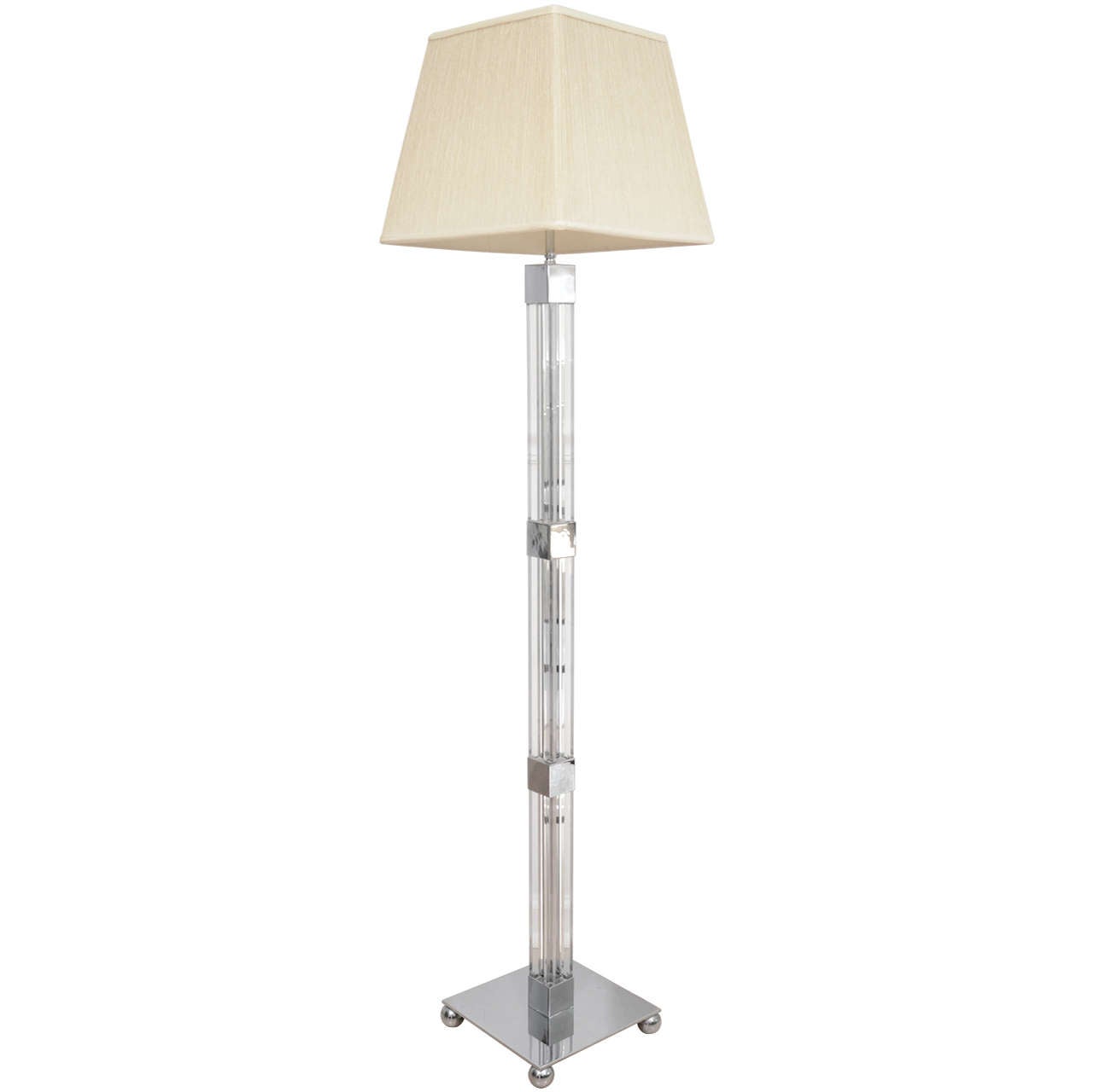 Lucite Floor Lamp For Sale