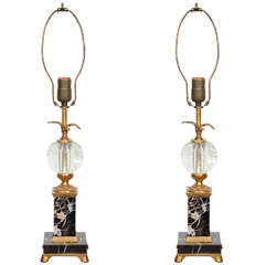 Pair of Empire Style Table Lamps