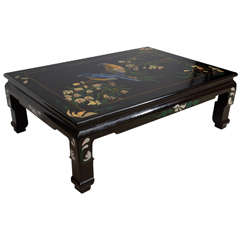 19th Century  Chinese Lacquered Coffee Table