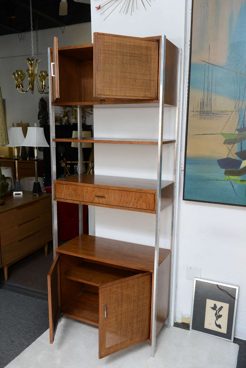 Tall Cabinet Freestanding Mid Century Eames Era In Good Condition In Miami, FL