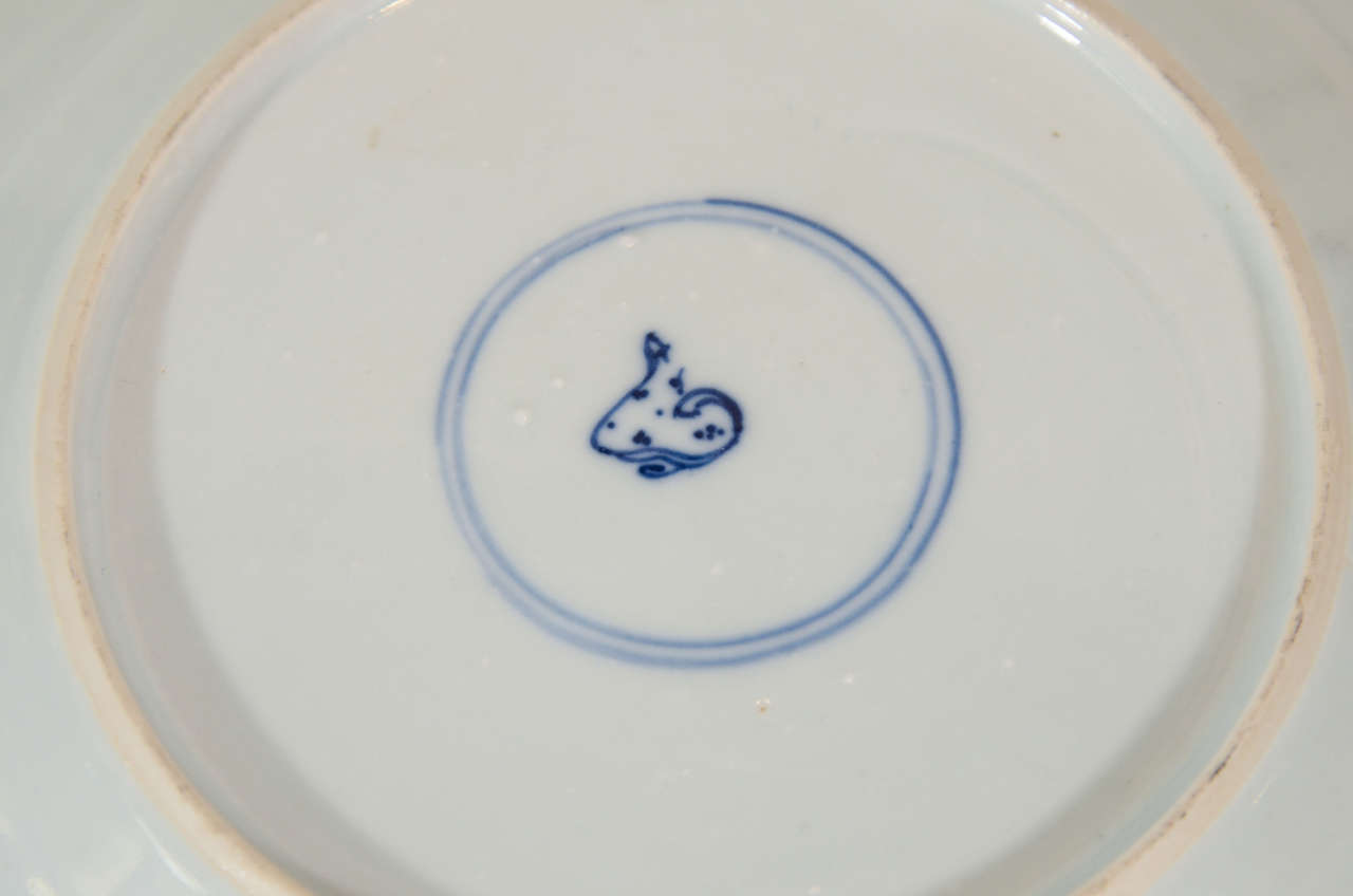  Pair Blue and White ChinesePorcelain Dishes with Hunt Scenes 1