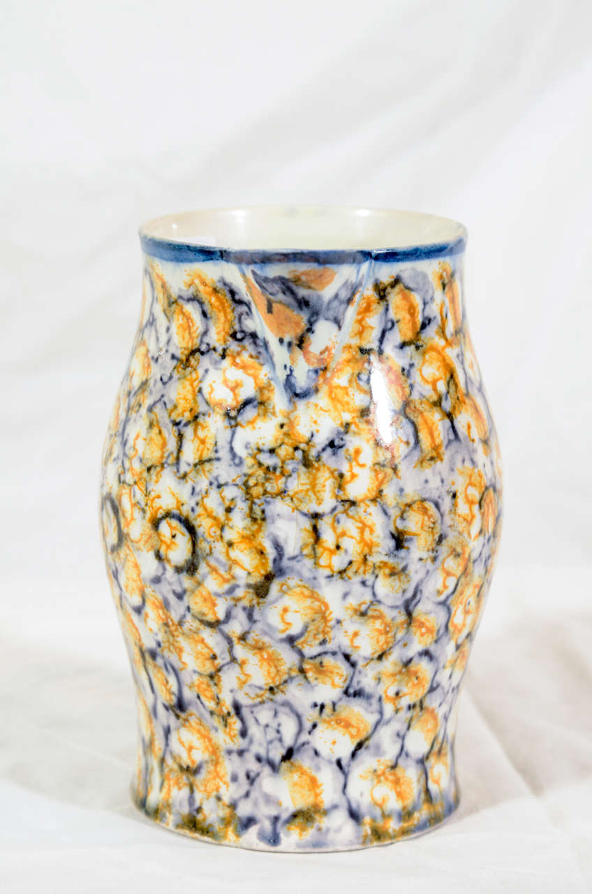 A Sponged Pearlware Jug In Excellent Condition In Katonah, NY