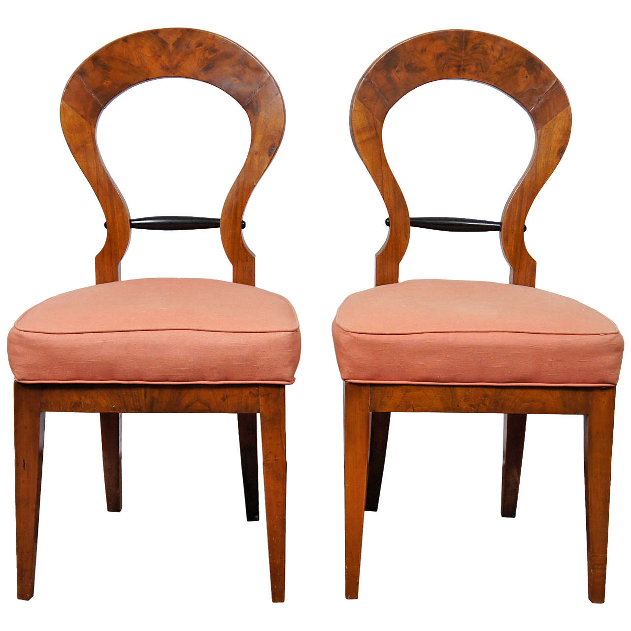 Pair of Italian Biedermeier Style Side Chairs