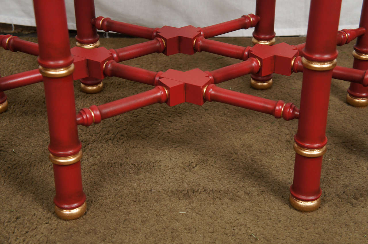 Brass A  Vintage Chinese Chippendale Style Coffee Table