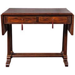 A Fine French Charlies X Rosewood & Hollywood Inlayed Sofa Table
