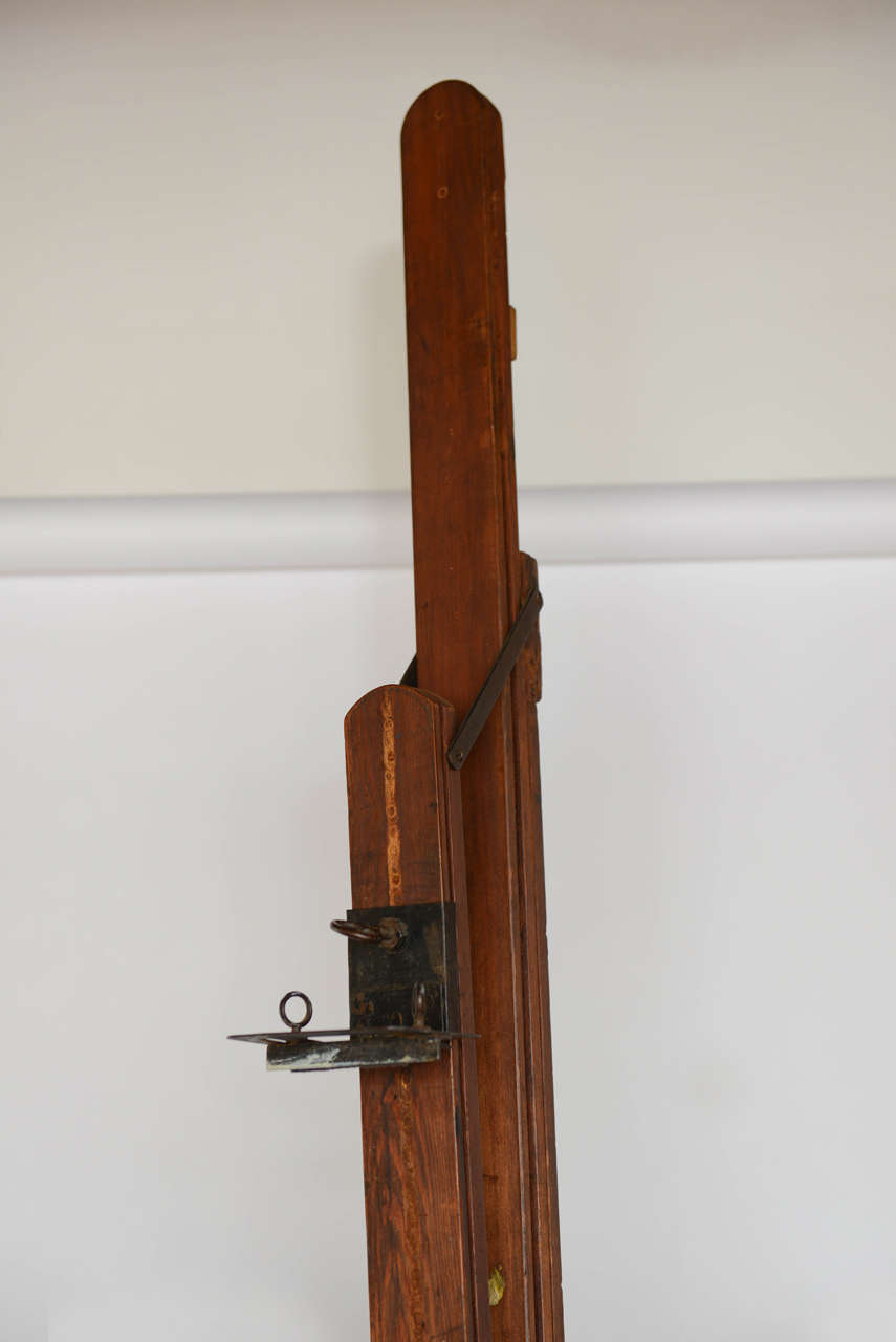 19th Century Large Adjustable Artist's Easel In Good Condition In East Hampton, NY
