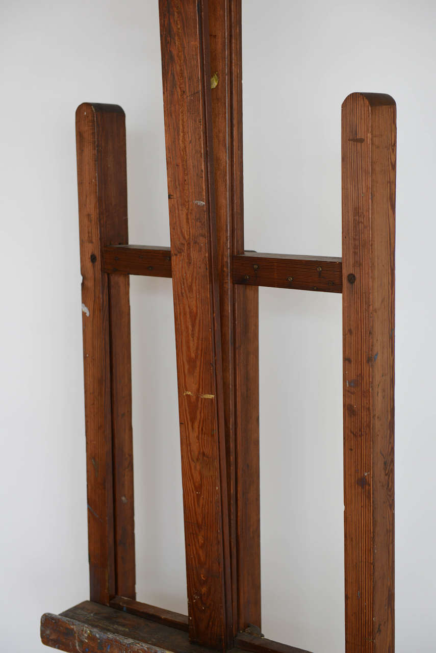 20th Century 19th Century Large Adjustable Artist's Easel