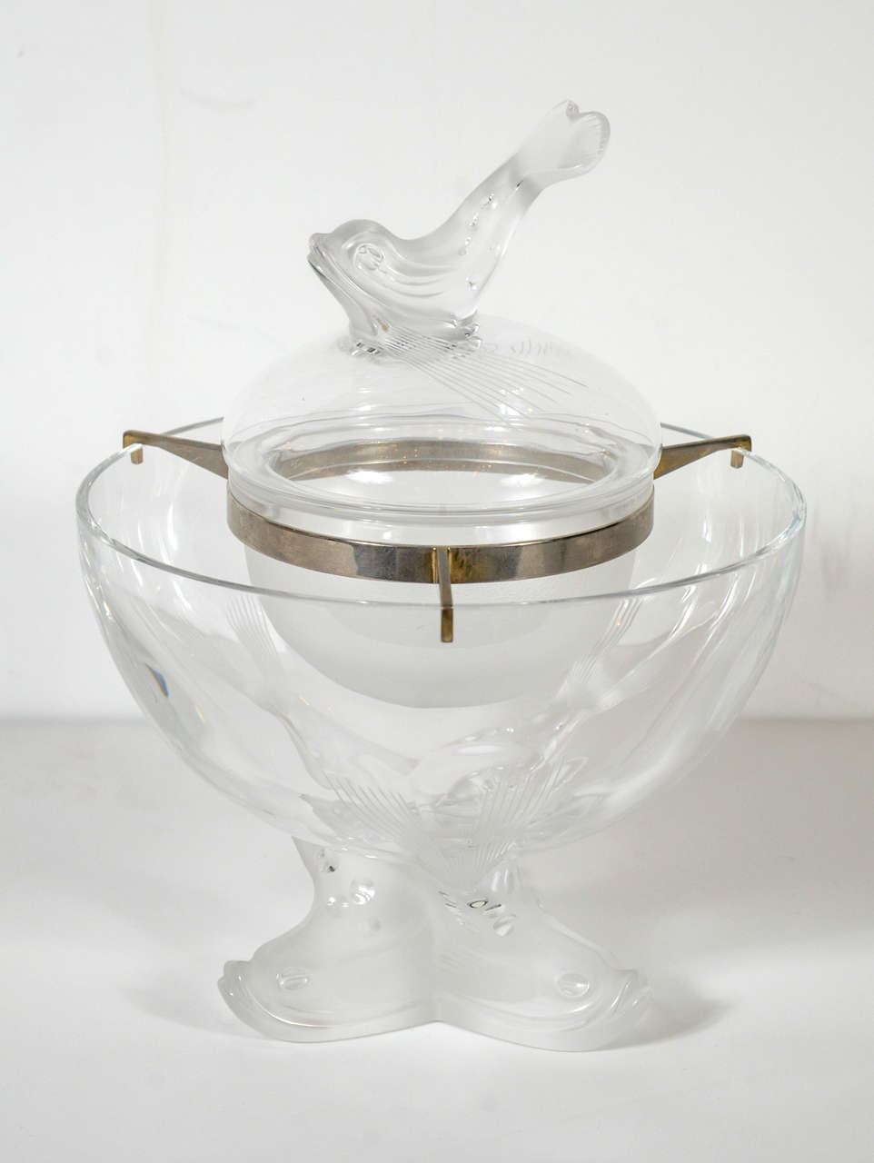 French Spectacular Caviar Dish by Lalique