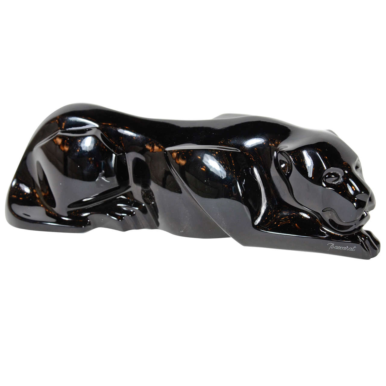 Luxe Baccarat Art Deco Style Panther