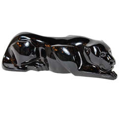 Vintage Luxe Baccarat Art Deco Style Panther