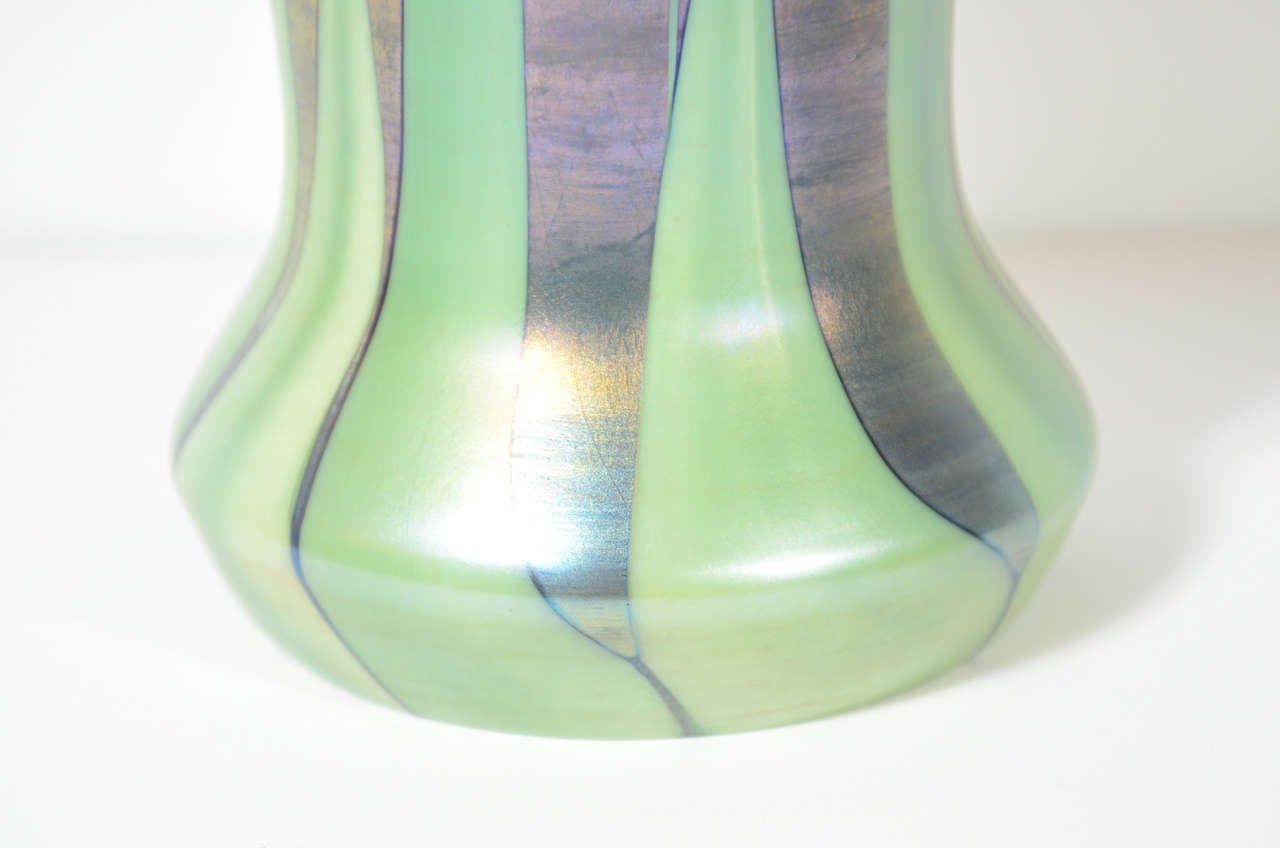 American Stunning Art Deco  Glass Vase by Tiffany & Co.