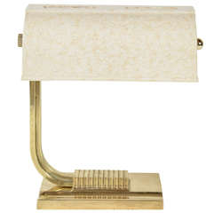 Outstanding Art Deco Machine Age Bakelite and Brass Desk Lamp