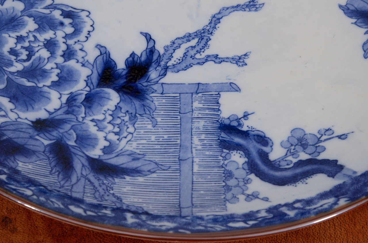 Large Japanese Meiji Igezara Charger In Good Condition In New York, NY