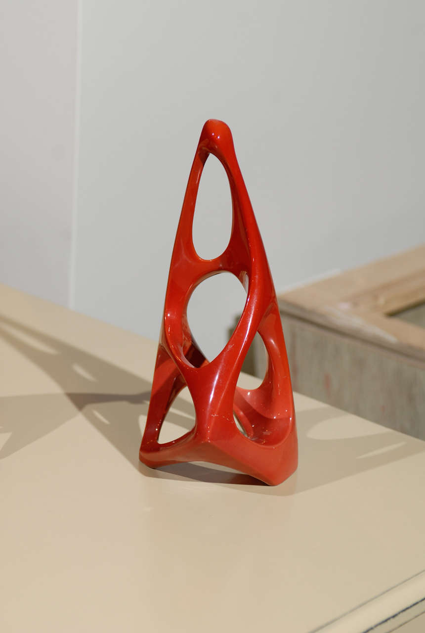 Mid-Century Modern Zsolnay Figures with Red Eosin Glaze For Sale