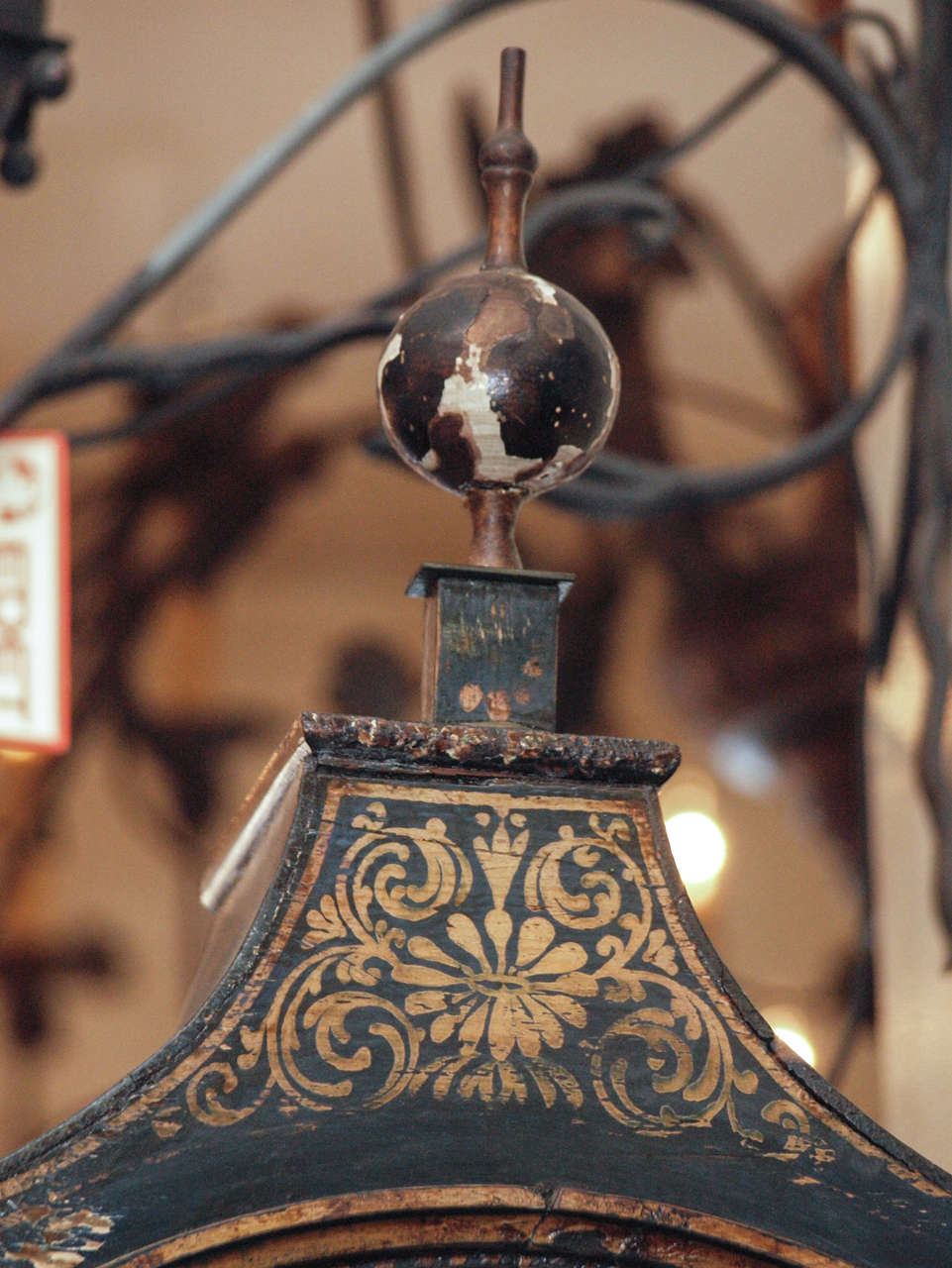 18th Century and Earlier English Regency Chinoisorie Decorated  Tall Case Clock For Sale