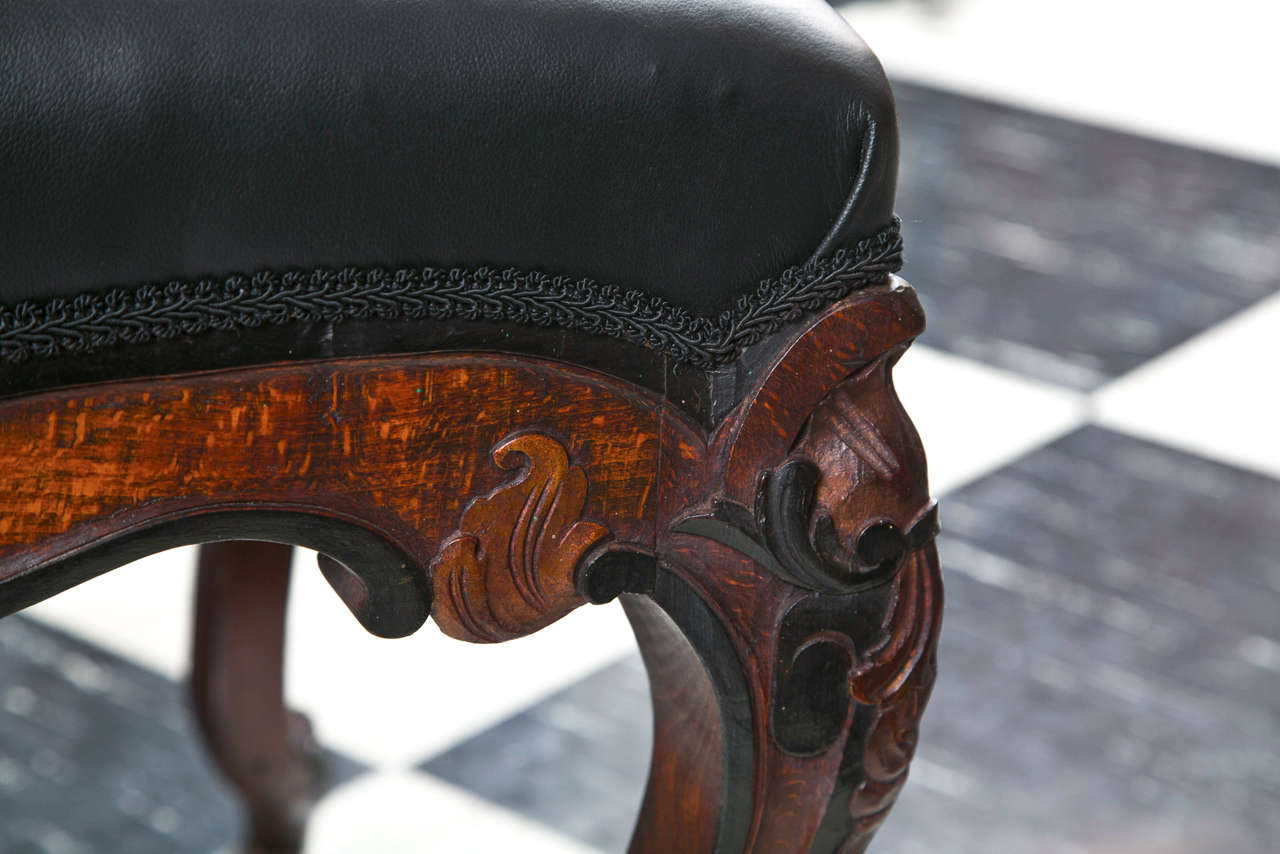 19th Century Carved Louis XV Style Bench