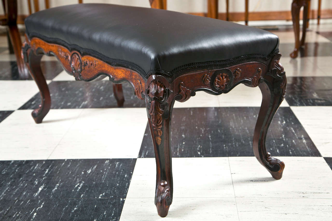 Carved Louis XV Style Bench 1