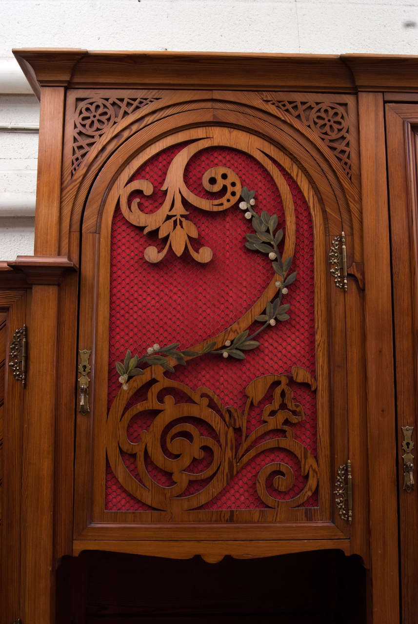 French Pitch Pine Armoire