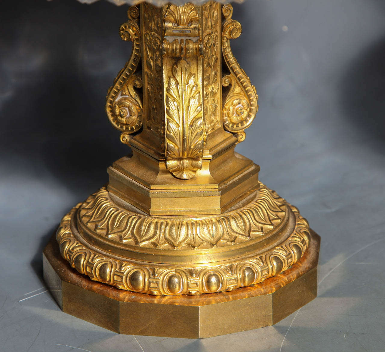 Neoclassical Pair of Antique French Two Tiered Tazzas or Centerpieces by P. Philippe Thomier For Sale