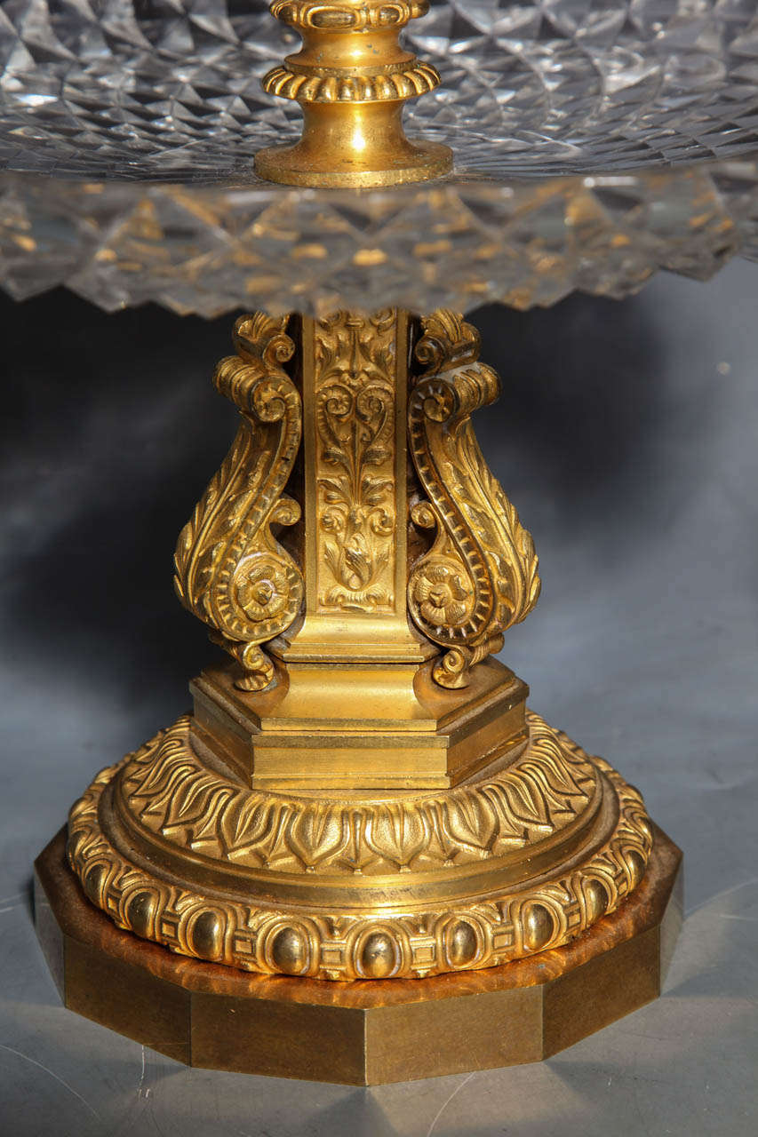 Gilt Pair of Antique French Two Tiered Tazzas or Centerpieces by P. Philippe Thomier For Sale