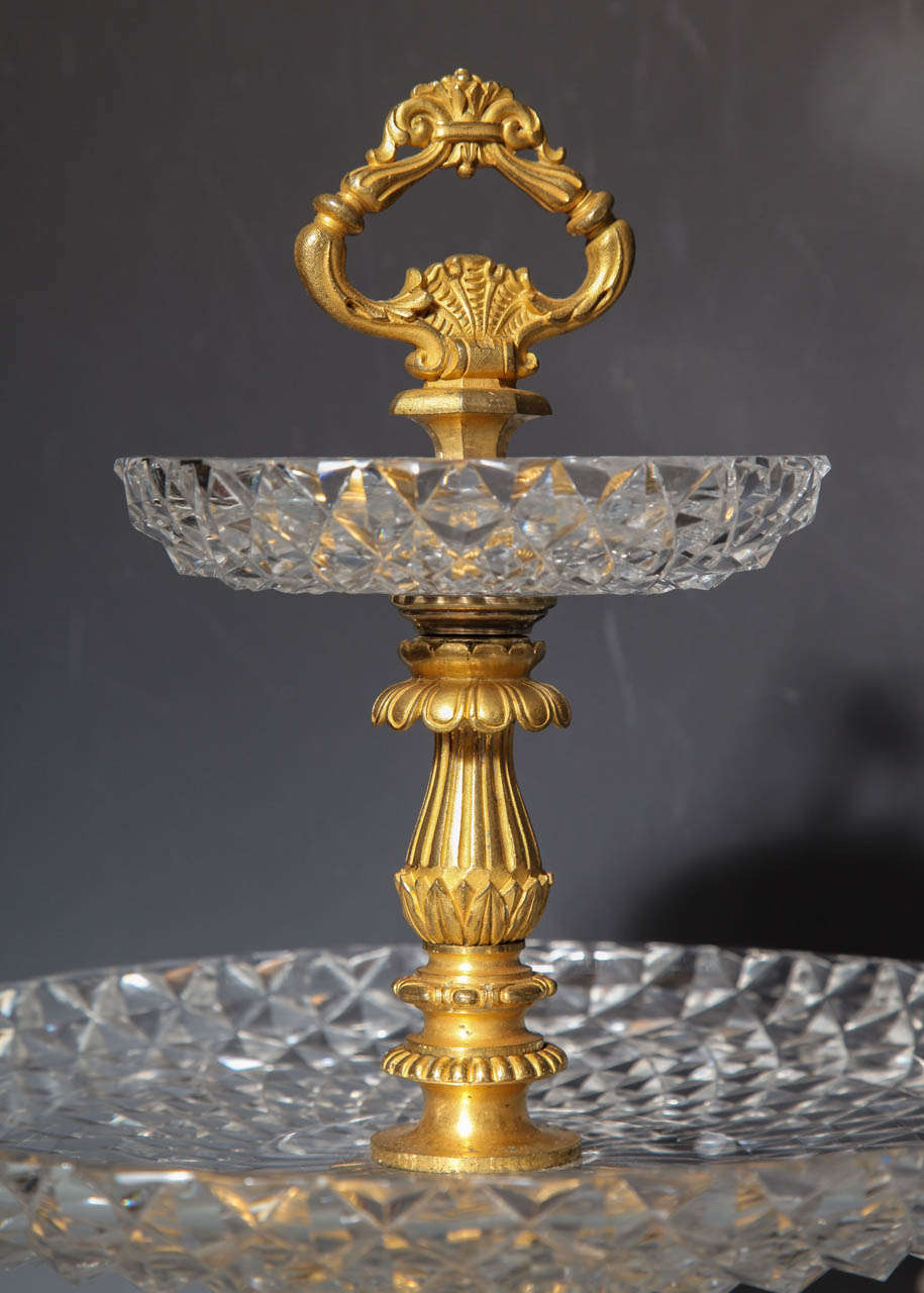 19th Century Pair of Antique French Two Tiered Tazzas or Centerpieces by P. Philippe Thomier For Sale