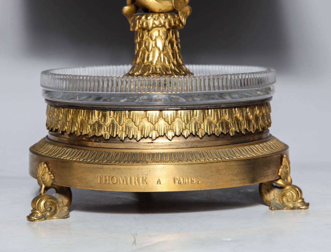 Russo Coppia di centrotavola/tazze in malachite dell'Impero russo e bronzo francese di Thomier in vendita