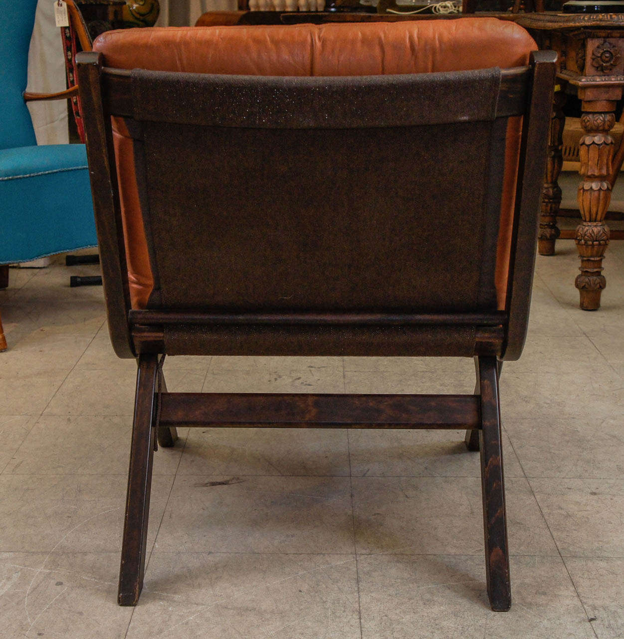 Pair of Norwegian Side Chairs with Leather Cushions 2