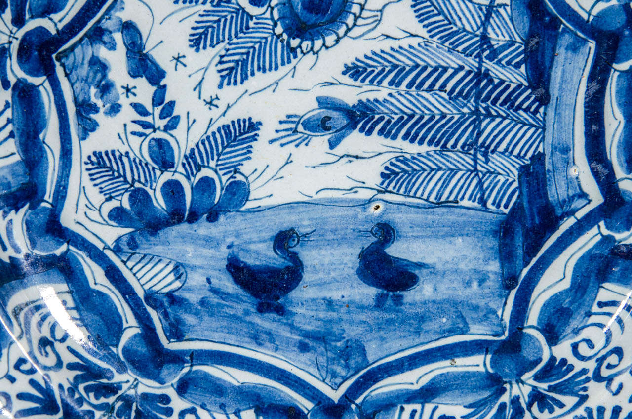 Antique Blue and White Delft Charger